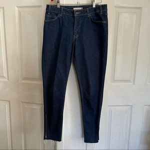 LEVIS 721 Vintage High Rise Skinny Ankle Zippered